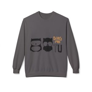 Sudadera Softstyle cuello redondo - Gris marengo - Camiseta «Boig per tu»