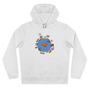 Sudadera con capucha King - Blanco - Camiseta «cada casa es un mon sense»