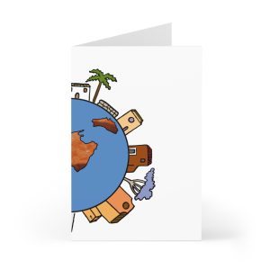 Tarjetas de felicitacion (7 uds.) - Camiseta «cada casa es un mon sense»