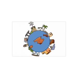 Tarjetas de visita (100 uds.) - Camiseta «cada casa es un mon sense»