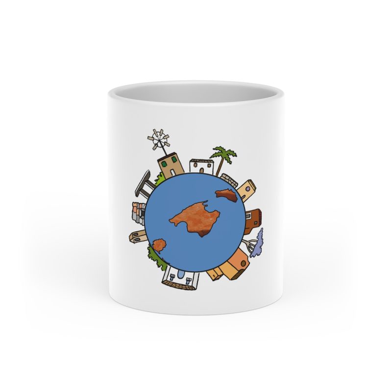 Taza con asa de corazon - Blanco - Camiseta «cada casa es un mon sense» Taza con asa de corazon - Blanco - Camiseta «cada casa es un mon sense»