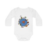 Body bebe manga larga organico - Blanco - Camiseta «cada casa es un mon sense»