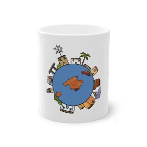 Taza estandar 325 ml - Blanco - Camiseta «cada casa es un mon sense»