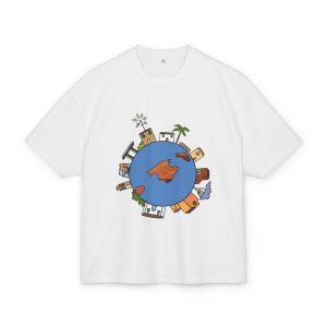 Camiseta box ultra gruesa - Blanco - Camiseta «cada casa es un mon sense»