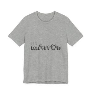 Camiseta jersey manga corta - Gris jaspeado - Camiseta «Quin marrón»
