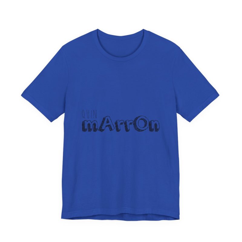 Camiseta jersey manga corta - Azul royal autentico - Camiseta «Quin marrón»