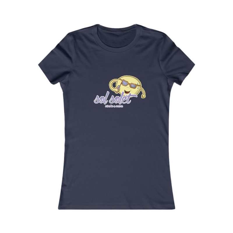 Camiseta mujer Favorite - Azul marino - Camiseta Sol solet, vine’m a veure