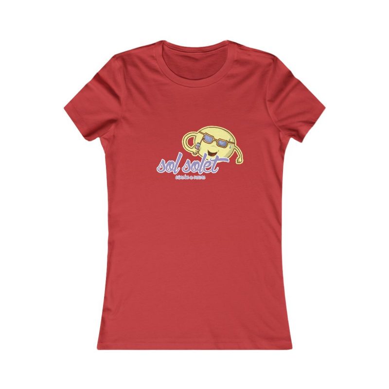 Camiseta mujer Favorite - Rojo - Camiseta Sol solet, vine’m a veure