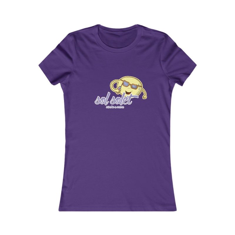 Camiseta mujer Favorite - Morado equipo - Camiseta Sol solet, vine’m a veure