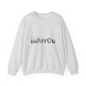 Sudadera cuello redondo - Gris ceniza - Camiseta «Quin marrón»