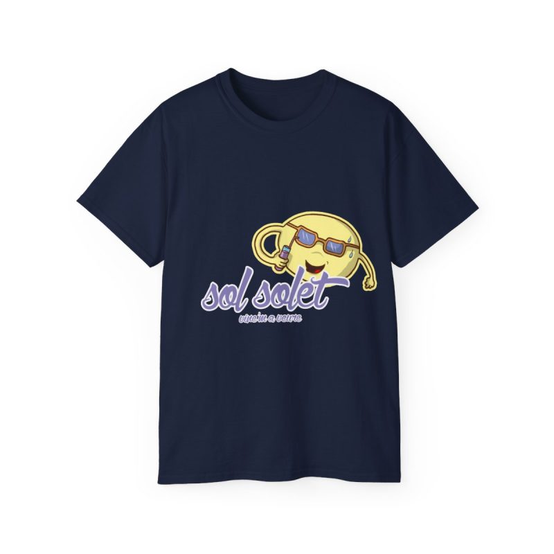 Camiseta ultra algodon - Azul marino - Camiseta Sol solet, vine’m a veure
