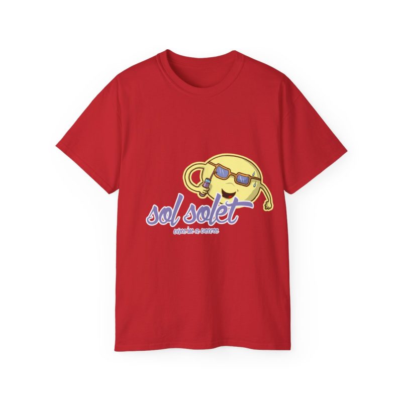 Camiseta ultra algodon - Rojo - Camiseta Sol solet, vine’m a veure