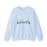 Sudadera cuello redondo - Azul claro - Camiseta «Quin marrón» Sudadera cuello redondo - Azul claro - Camiseta «Quin marrón»