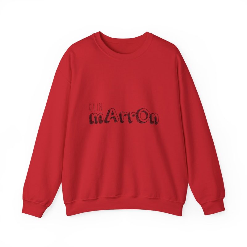 Sudadera cuello redondo - Rojo - Camiseta «Quin marrón»