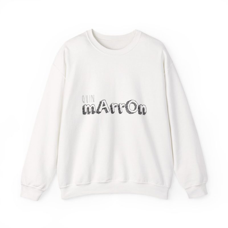 Sudadera cuello redondo - Blanco - Camiseta «Quin marrón»