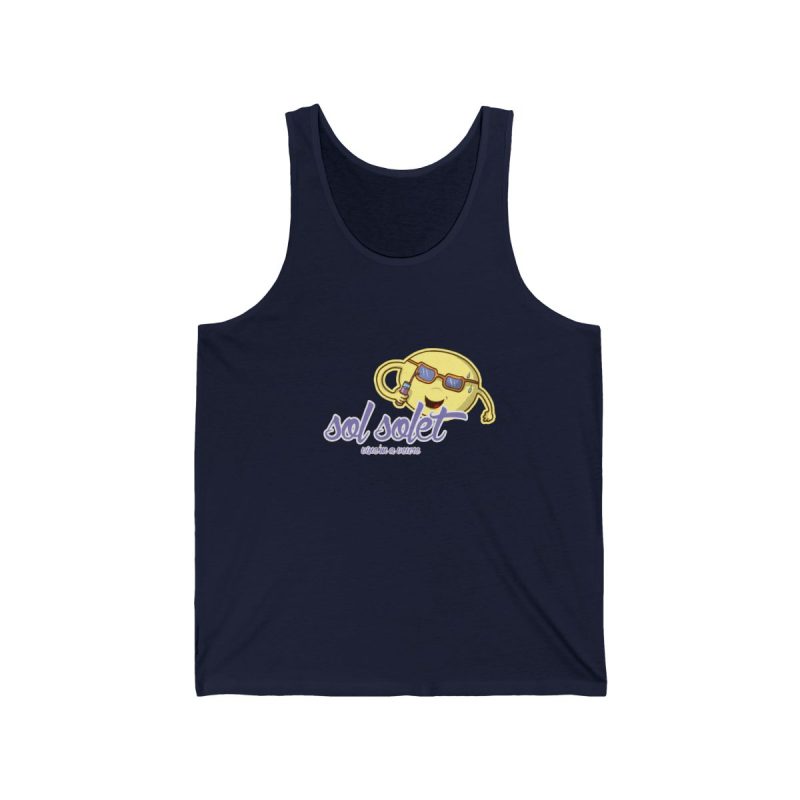 Camiseta de tirantes - Azul marino - Camiseta Sol solet, vine’m a veure