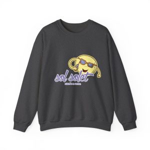 Sudadera cuello redondo - Gris oscuro jaspeado - Camiseta Sol solet, vine’m a veure