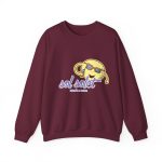 Sudadera cuello redondo - Granate - Camiseta Sol solet, vine’m a veure Sudadera cuello redondo - Granate - Camiseta Sol solet, vine’m a veure