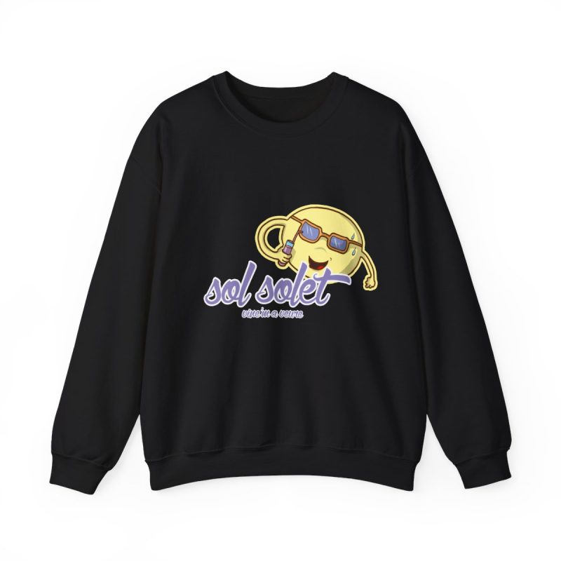 Sudadera cuello redondo - Negro - Camiseta Sol solet, vine’m a veure