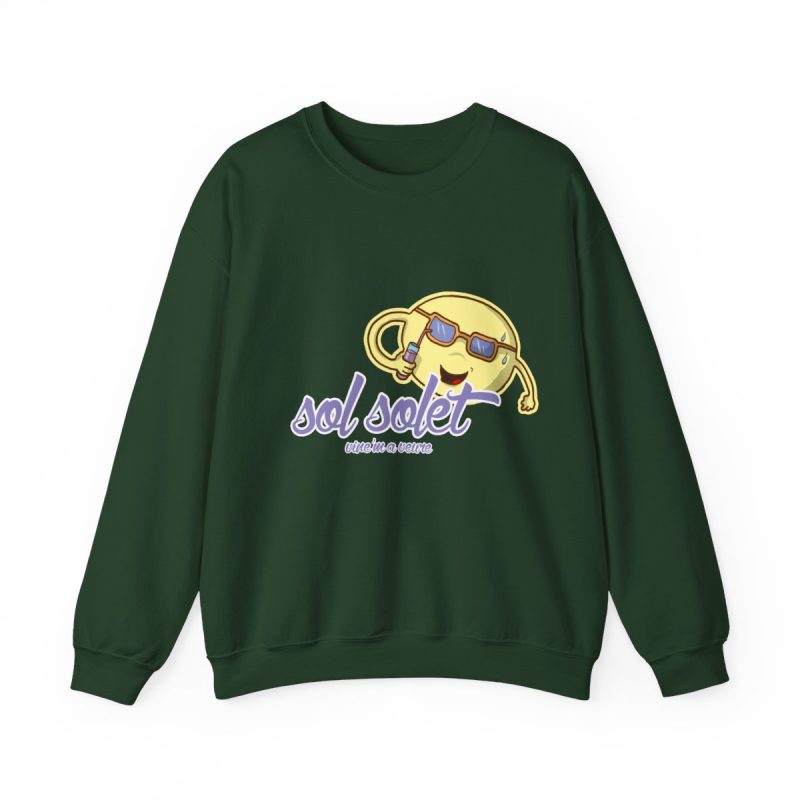 Sudadera cuello redondo - Verde bosque - Camiseta Sol solet, vine’m a veure