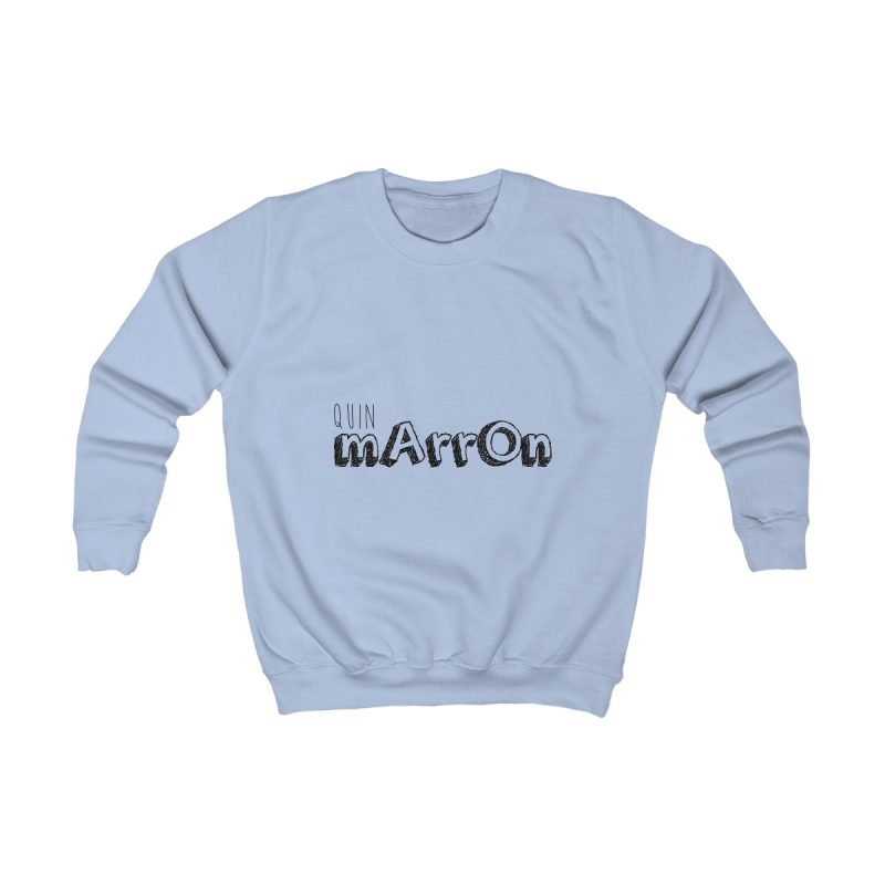 Sudadera infantil - Azul cielo - Camiseta «Quin marrón»