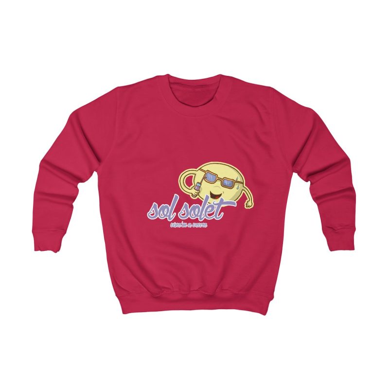 Sudadera infantil - Rojo fuego - Camiseta Sol solet, vine’m a veure