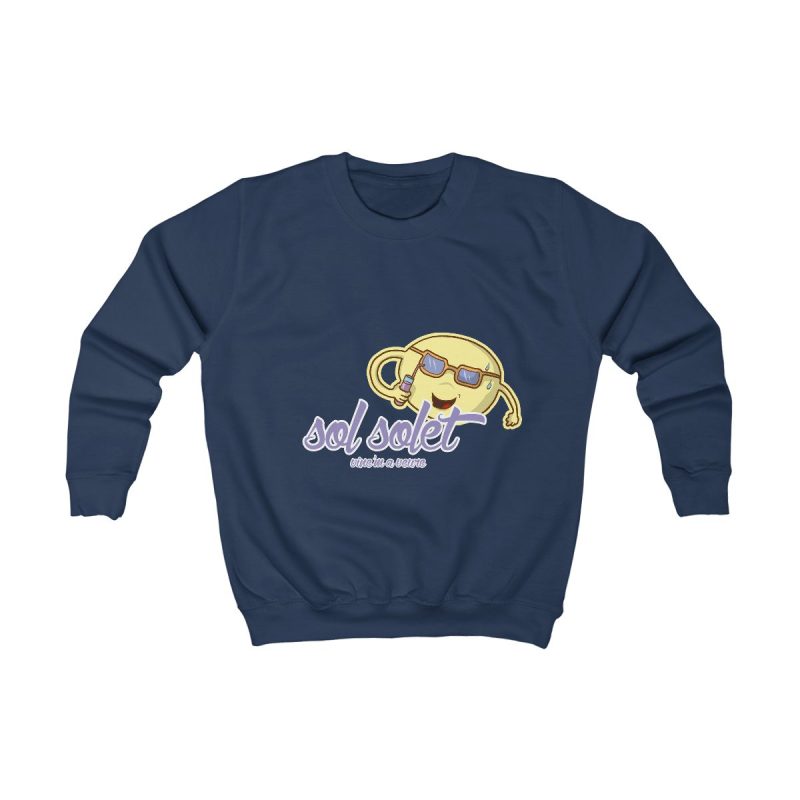 Sudadera infantil - Azul marino Oxford - Camiseta Sol solet, vine’m a veure