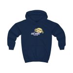 Sudadera con capucha infantil - Azul marino Oxford - Camiseta Sol solet, vine’m a veure