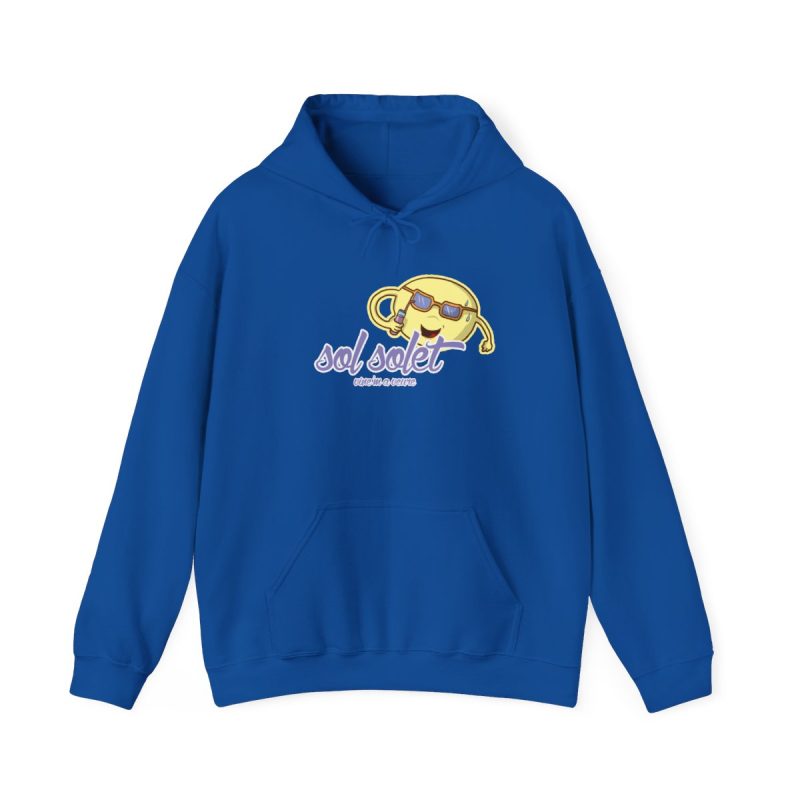 Sudadera con capucha - Azul royal - Camiseta Sol solet, vine’m a veure