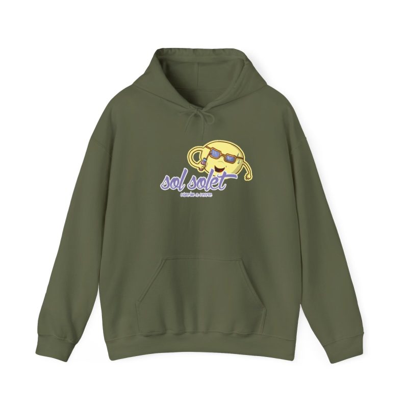 Sudadera con capucha - Verde militar - Camiseta Sol solet, vine’m a veure