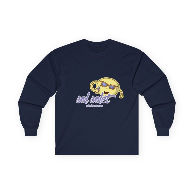 Camiseta manga larga - Azul marino - Camiseta Sol solet, vine’m a veure