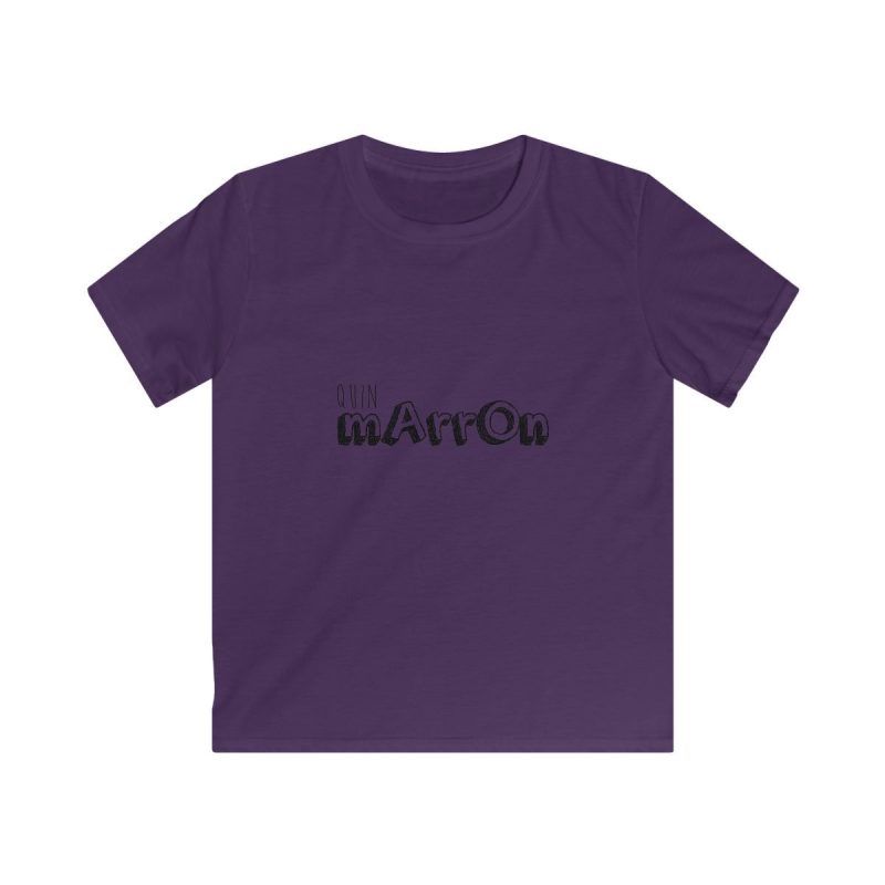 Camiseta infantil Softstyle - Morado - Camiseta «Quin marrón»