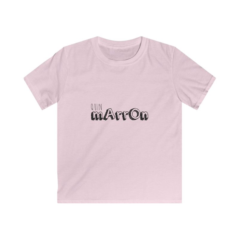 Camiseta infantil Softstyle - Rosa claro - Camiseta «Quin marrón»