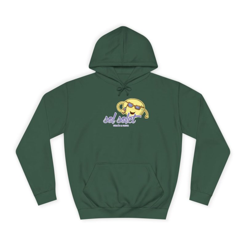 Sudadera universitaria - Verde botella - Camiseta Sol solet, vine’m a veure Sudadera universitaria - Verde botella - Camiseta Sol solet, vine’m a veure