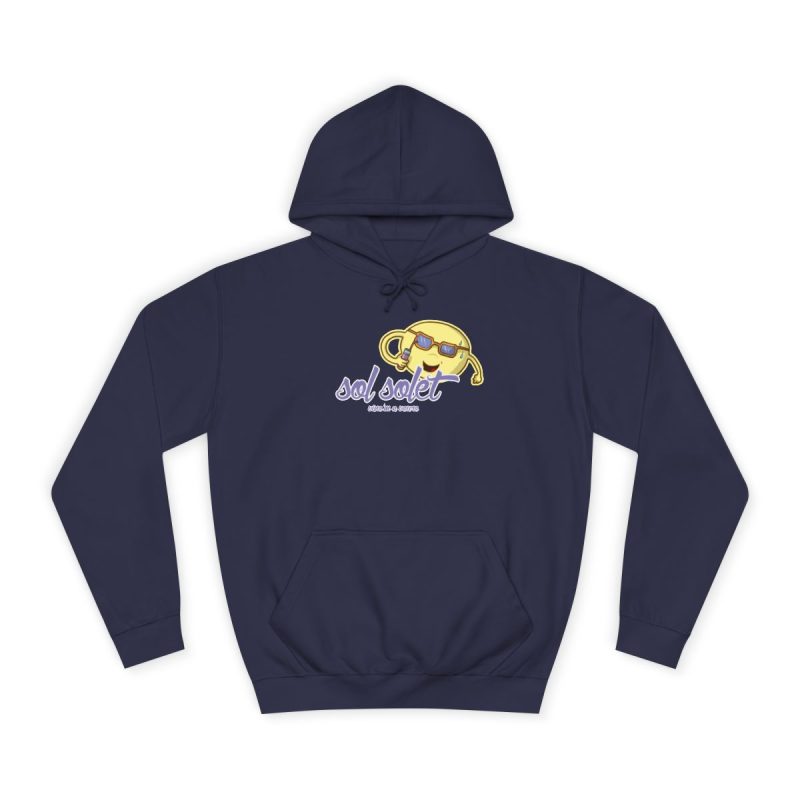 Sudadera universitaria - Azul marino Oxford - Camiseta Sol solet, vine’m a veure