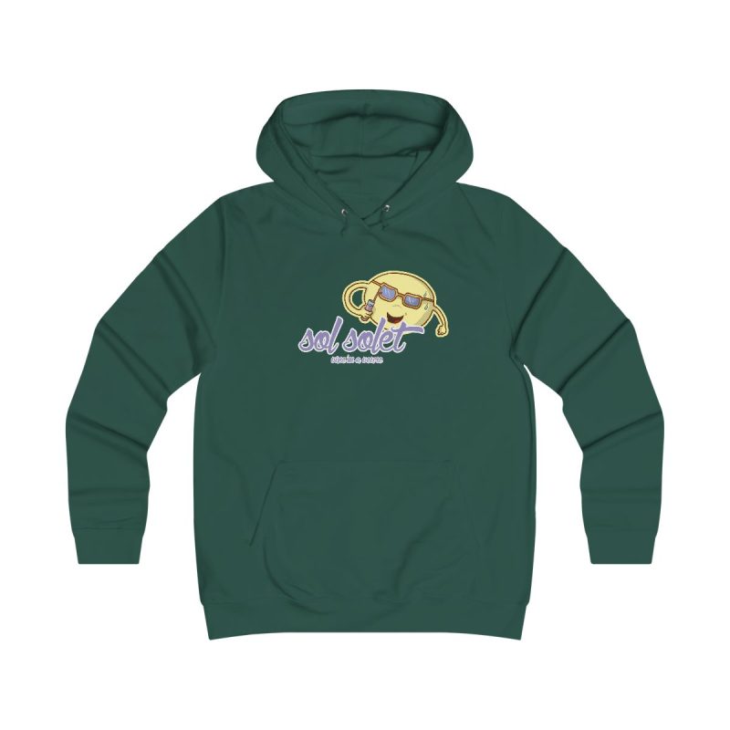 Sudadera universitaria mujer - Verde botella - Camiseta Sol solet, vine’m a veure Sudadera universitaria mujer - Verde botella - Camiseta Sol solet, vine’m a veure