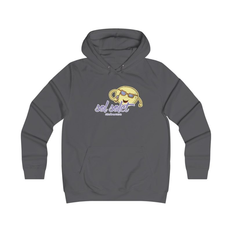 Sudadera universitaria mujer - Gris marengo - Camiseta Sol solet, vine’m a veure