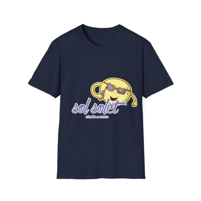 Camiseta Softstyle - Azul marino - Camiseta Sol solet, vine’m a veure