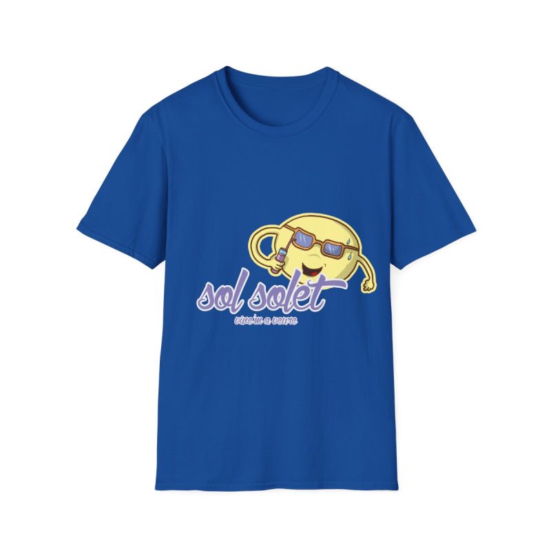 Camiseta Softstyle - Azul royal - Camiseta Sol solet, vine’m a veure