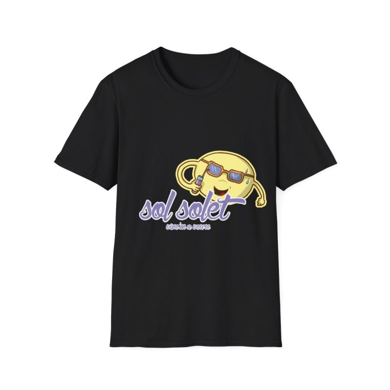 Camiseta Softstyle - Negro - Camiseta Sol solet, vine’m a veure