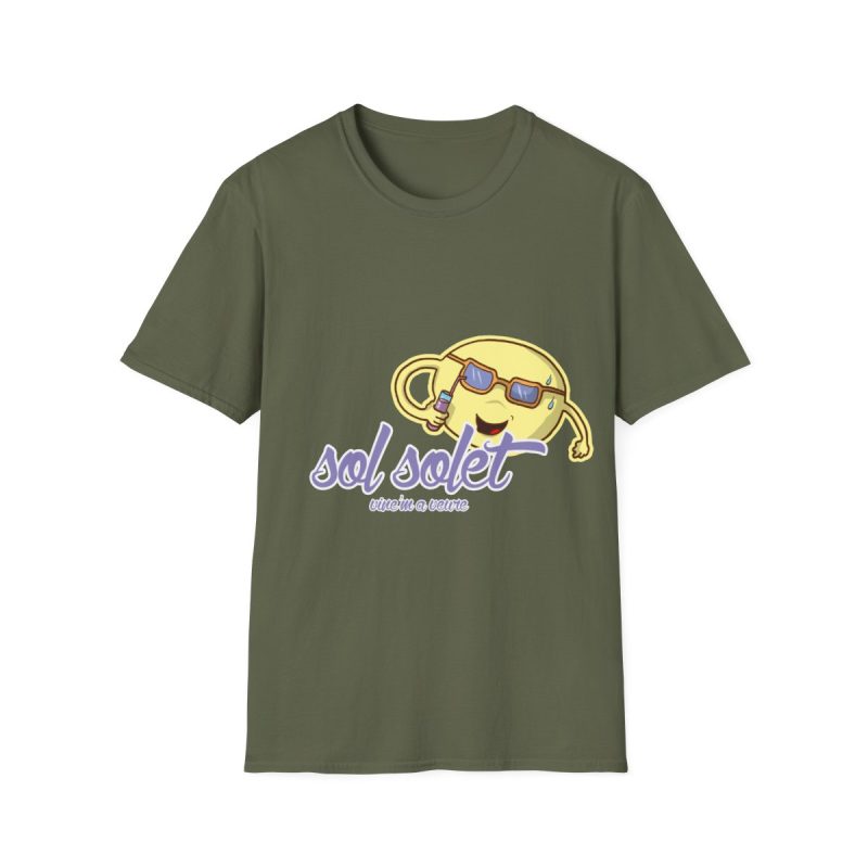 Camiseta Softstyle - Verde militar - Camiseta Sol solet, vine’m a veure