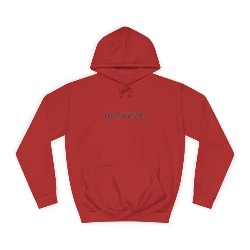 Sudadera universitaria - Rojo fuego - Camiseta «Quin marrón»