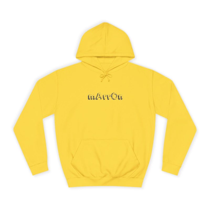 Sudadera universitaria - Amarillo sol - Camiseta «Quin marrón»