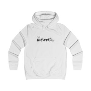 Sudadera universitaria mujer - Blanco artico - Camiseta «Quin marrón»