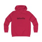 Sudadera universitaria mujer - Rojo fuego - Camiseta «Quin marrón»