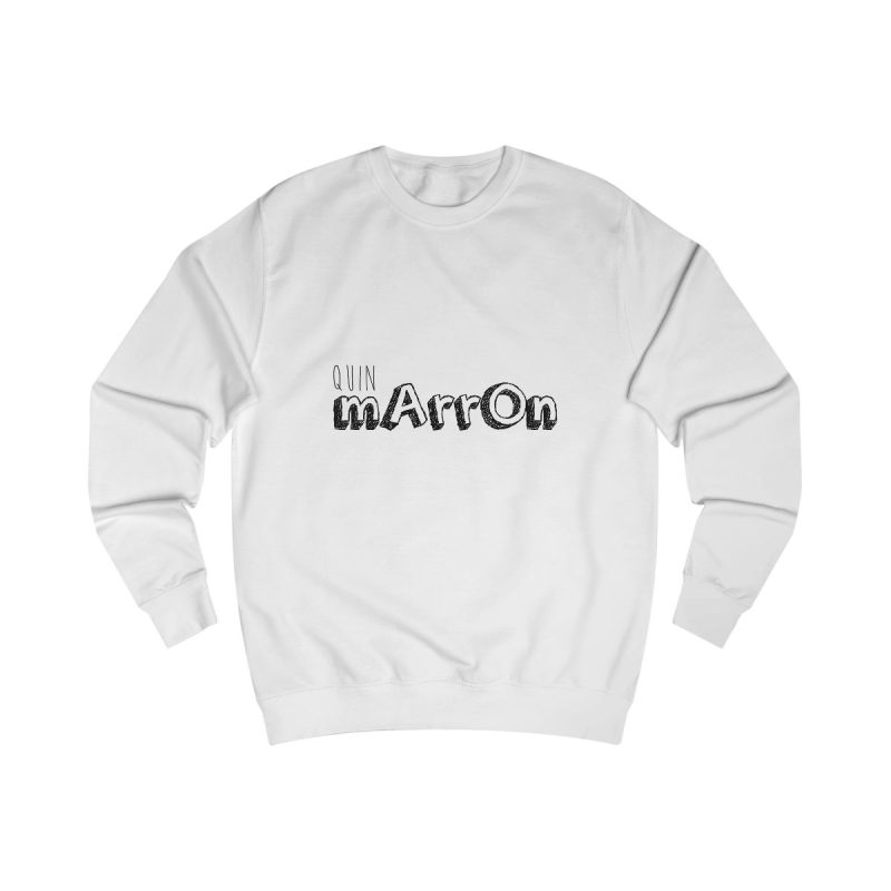 Sudadera clasica - Blanco artico - Camiseta «Quin marrón» Sudadera clasica - Blanco artico - Camiseta «Quin marrón»