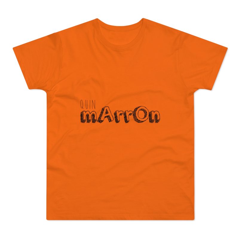 Camiseta hombre punto liso - Naranja - Camiseta «Quin marrón»