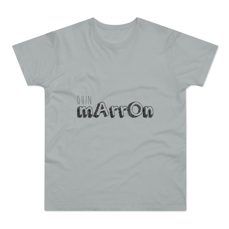 Camiseta hombre punto liso - Gris Pacifico - Camiseta «Quin marrón»