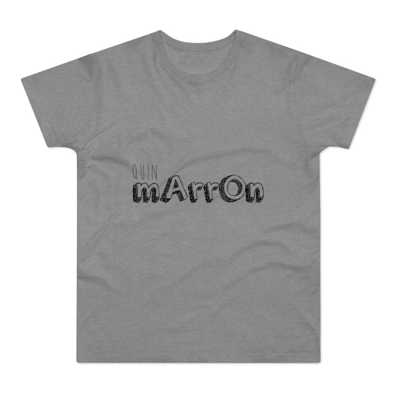 Camiseta hombre punto liso - Gris deportivo jaspeado - Camiseta «Quin marrón»