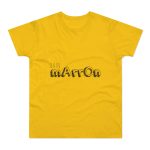 Camiseta hombre punto liso - Amarillo dorado - Camiseta «Quin marrón»